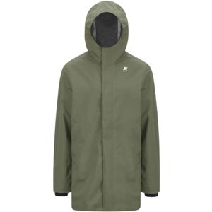 K-Way, Heren, Mantels, Groen, Maat: XL Jersey,