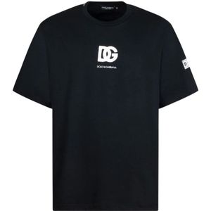 Dolce & Gabbana, Heren, Tops, Zwart, Maat: L Katoen,