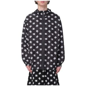 Dolce & Gabbana, Heren, Jassen, Zwart, Maat: XL