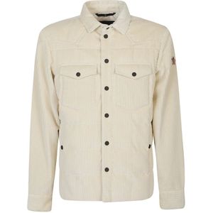 Moncler, Heren, Jassen, Beige, Maat: L Katoen,