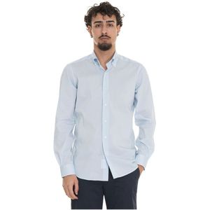 Fay, Heren, Overhemden, Blauw, Maat: XS Katoen,