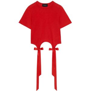 Simone Rocha, Dames, Tops, Rood, Maat: S