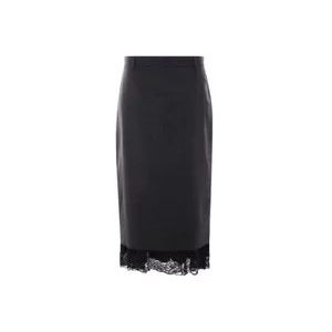 Balenciaga Grijs Gestreept Lingerie Tailored Rok , Black , Dames , Maat: S