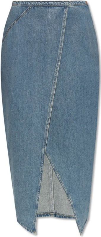 Iro - Isys - Denim Rok - Blauw - Midi-lengte