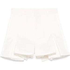 Sacai, Dames, Korte broeken, Wit, Maat: XS Zijde,