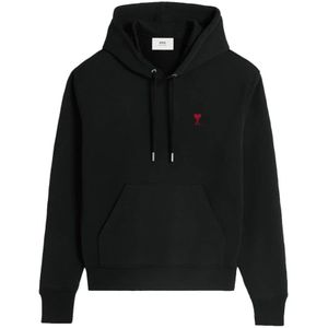 AMI Paris - Heart Hoodie - Sweatshirt - Zwart - Katoen