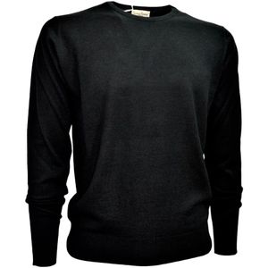 Cashmere Company, Heren, Truien, Zwart, Maat: 3XL Zijde,