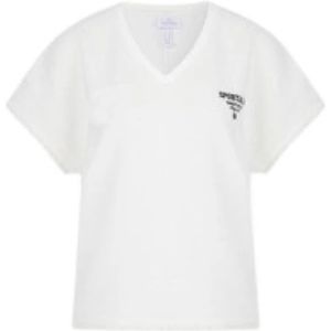 Sportalm - Kitzbühel - T-shirt - Zwart/Wit - V-hals - Kwartmouw