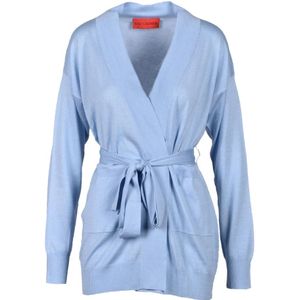 Wild Cashmere, Dames, Truien, Blauw, Maat: S Zijde,