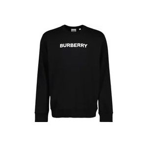 Burberry Logo Print Sweatshirt , Black , Heren , Maat: L