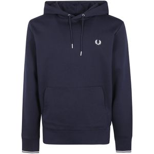 Fred Perry, Heren, Sweatshirts & Hoodies, Blauw, Maat: M