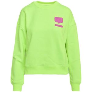 Chiara Ferragni Collection, Dames, Sweatshirts & Hoodies, Groen, Maat: S Katoen,