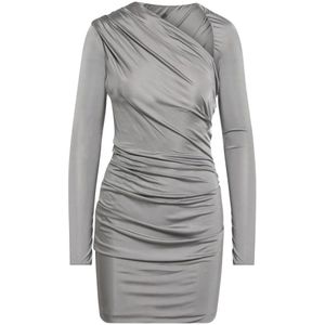 The Attico, Dames, Jurken, Grijs, Maat: XS Zijde,