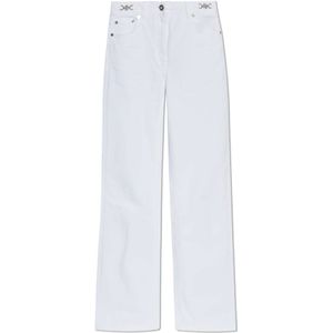 Versace - Straight-Leg Jeans - Wit - Katoen