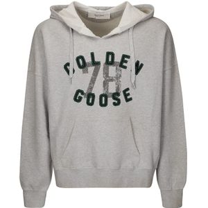 Golden Goose - Hoodie - Grijs - Katoen