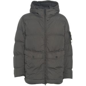 Stone Island, Heren, Jassen, Grijs, Maat: M