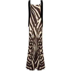 Nina Ricci, Dames, Jurken, Veelkleurig, Maat: M Satijn,