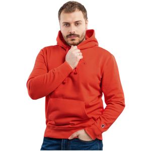 Champion, Heren, Sweatshirts & Hoodies, Rood, Maat: L Katoen,