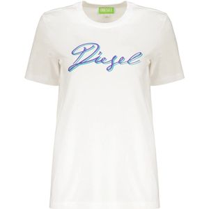 Diesel, Dames, Tops, Wit, Maat: S