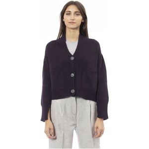 Alpha Studio, Dames, Truien, Paars, Maat: S