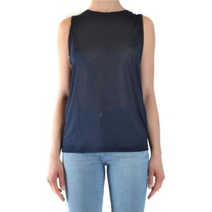 Dondup, Dames, Tops, Blauw, Maat: XS Katoen,