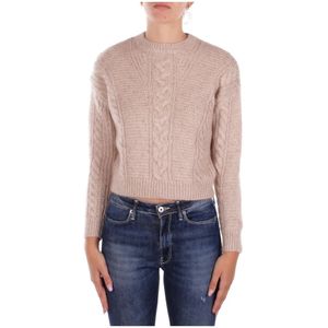 Max Mara Studio, Dames, Truien, Beige, Maat: XS Polyamide,