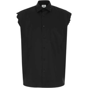 Vetements, Heren, Blouses & Shirts, Zwart, Maat: XS