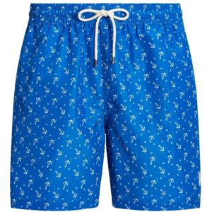 Ralph Lauren, Heren, Badkleding, Blauw, Maat: S Poliester,
