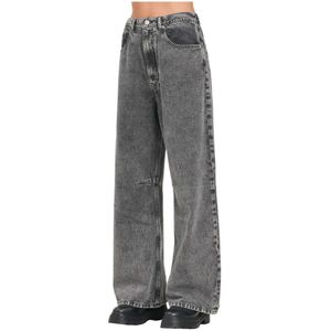Maison Margiela, Dames, Jeans, Grijs, Maat: S Denim,