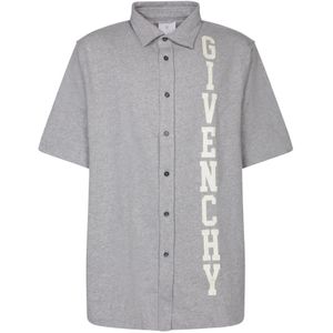 Givenchy, Heren, Overhemden, Grijs, Maat: M Fleece,