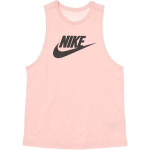 Nike, Dames, Tops, Roze, Maat: L Katoen,