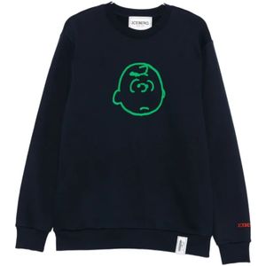 Iceberg, Heren, Sweatshirts & Hoodies, Zwart, Maat: S