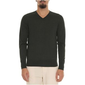 Hindustrie, Heren, Truien, Groen, Maat: L Wol,