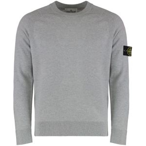Stone Island, Heren, Truien, Grijs, Maat: M Wol,