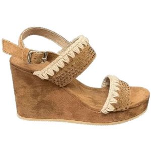 Mou, Dames, Schoenen, Bruin, Maat: 41 EU Suède,