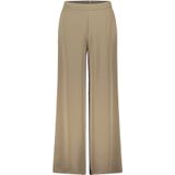 Wide fit stoffen broek met elastische band