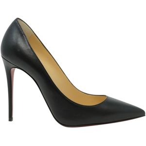 Christian Louboutin, Dames, Schoenen, Zwart, Maat: 39 1/2 EU Leer,