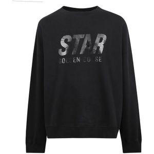 Golden Goose, Heren, Sweatshirts & Hoodies, Zwart, Maat: 2XL Katoen,