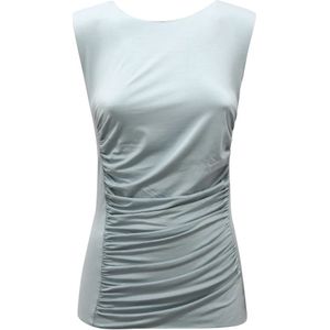 Armani, Dames, Tops, Blauw, Maat: M Jersey,