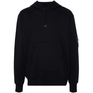 C.p. Company, Heren, Sweatshirts & Hoodies, Blauw, Maat: M Katoen,