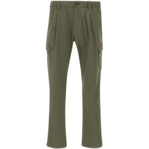 Herno, Heren, Broeken, Groen, Maat: L Poliester,