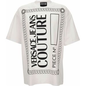 Versace Jeans Couture, Heren, Tops, Wit, Maat: S
