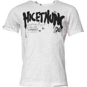 Dolce & Gabbana - Graphic Print - T-shirt - Wit - Korte Mouwen