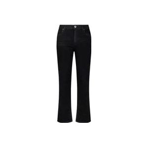 Balmain Zwarte Denim Jeans met Westerse Uitsnijding , Black , Heren , Maat: W30