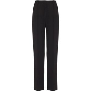 Balmain Crepe straight-leg pantalons , Black , Dames , Maat: 2XS