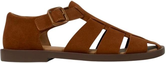 CAMPER - Don - Sandalen - Donkerbruin - Leer en Suède