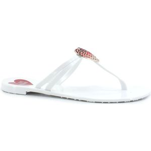 Love Moschino, Dames, Schoenen, Wit, Maat: 37 EU