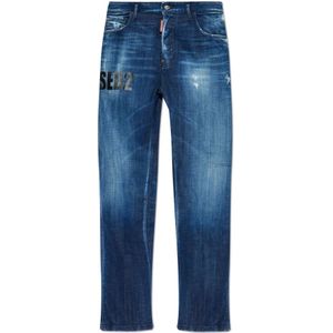 Dsquared2, Heren, Jeans, Blauw, Maat: M Denim,