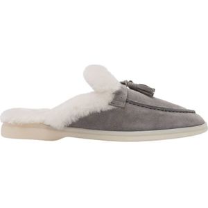 Scarosso, Dames, Schoenen, Grijs, Maat: 35 EU Leer,