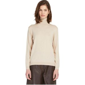 Max Mara, Dames, Truien, Beige, Maat: L Wol,